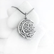 Crescent Star Lotus Pendant