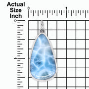 Larimar Lotus Reflection Pendant