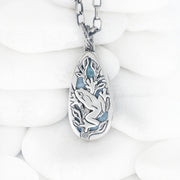 Larimar Tree Frog Pendant