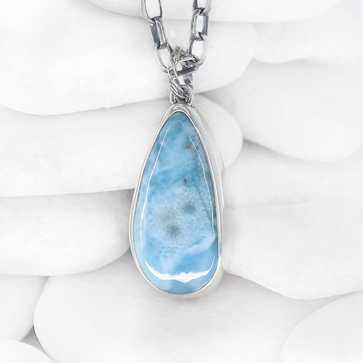 Larimar Tree Frog Pendant