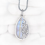 Butterfly Twilight Moonstone Pendant