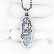 Lotus Dream Moonstone Pendant