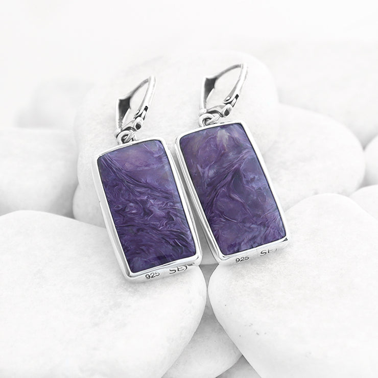 Purple Twilight Dragonfly Earrings