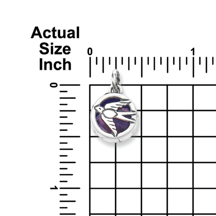 Universal Eye, Round Amethyst Swallow