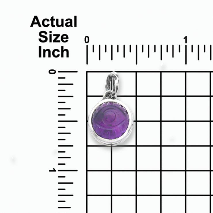 Universal Eye, Round Amethyst Swallow