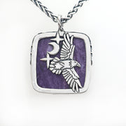 Soaring Raven Pendant