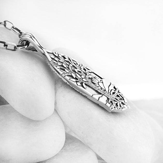 Wisdom Tree Pendant – Silver Element Jewelry