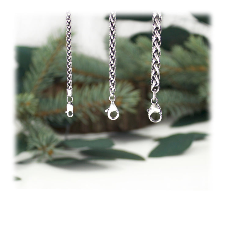 Sterling Silver Wheat Chain