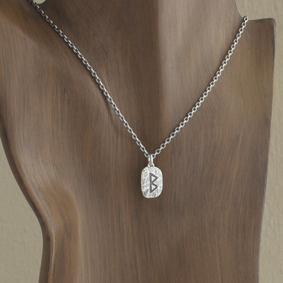 Kiss of Leather Runenhanger Nauthiz van 925 sterling zilver