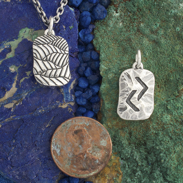 Silver Rune Pattern Runes – Silver Element Jewelry