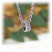 Jazzy Bead Hand Carved Sterling Silver Jewelry