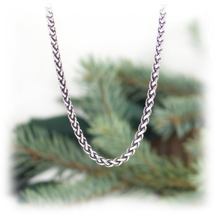3mm Sterling Silver Wheat Chain