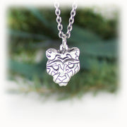 Cougar Animal Charm Hand Carved Sterling Silver Jewelry