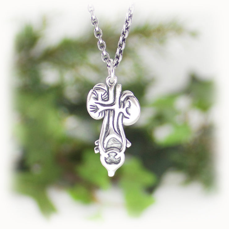 Kidney Bladder Charm Hand Carved Sterling Silver Jewelry