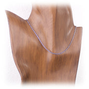 2.2mm Sterling Silver Square Cable Chain