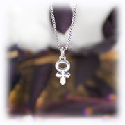 Venus Planet Charm Astrology Hand Carved Sterling Silver Jewelry