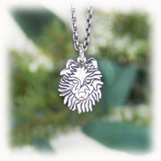 Wolf Animal Charm Hand Carved Sterling Silver Jewelry